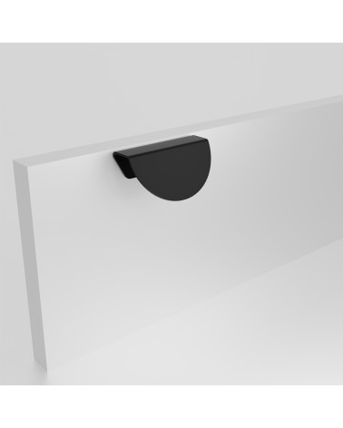 ZORIA oblique furniture handle matt black designer handle