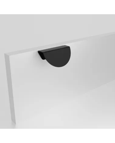 ZORIA oblique furniture handle matt black designer handle