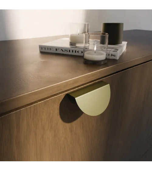 ZORIA oblique furniture handle matt black designer handle