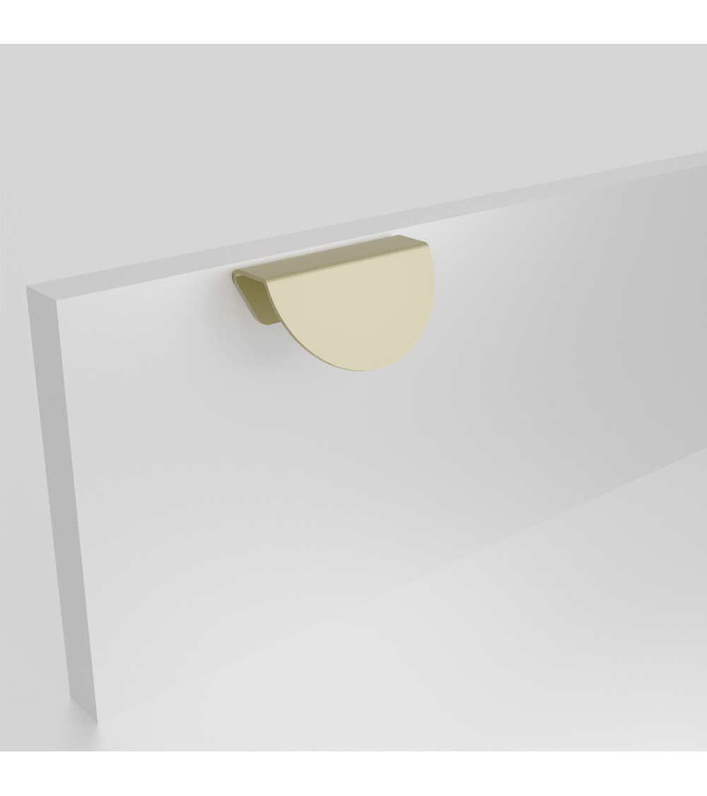 Matt gold ZORIA oblique furniture handle designer handle