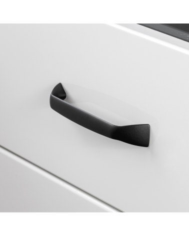 SONGO matt black furniture handle designer handle mounted on a drawer