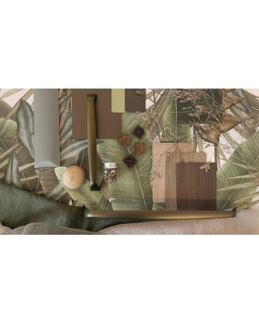 SONGO olive brown furniture handle designer handle arranged with decorative materials