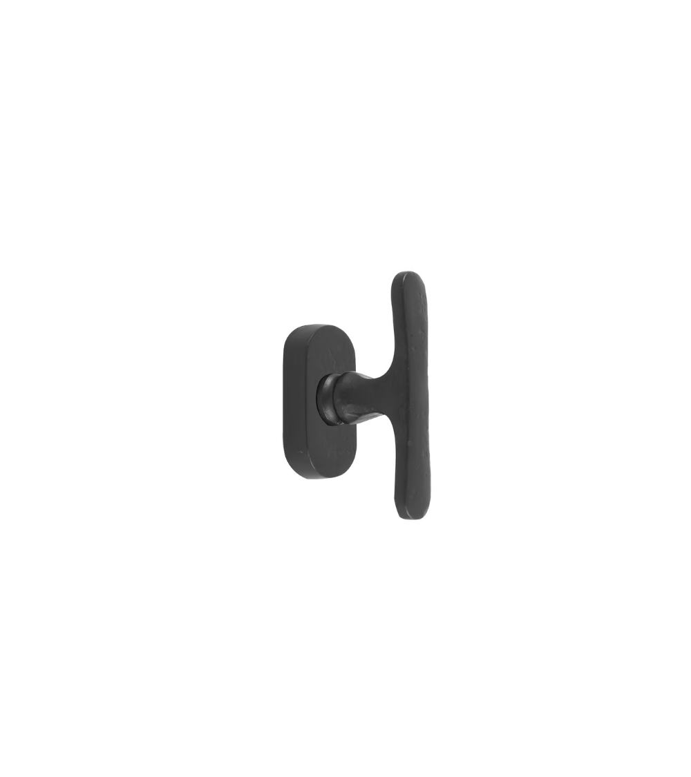 Stylised bronze PHT+T window handle Aged Iron