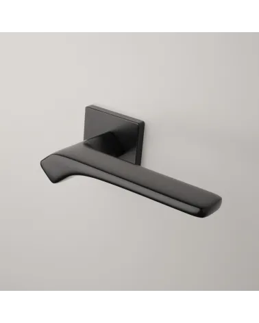 Contemporary BERGERIA door handle designer handle mounted on a door