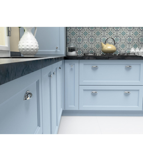 ASHEMA polished chrome furniture handle designer handle