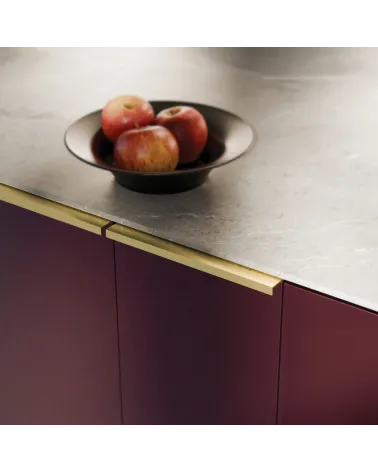 VERA gold anodised furniture handle designer handle mounted on furniture