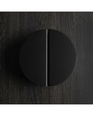 ZORIA matt black furniture handle designer handle close-up view