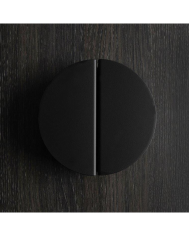 ZORIA matt black furniture handle designer handle close-up view