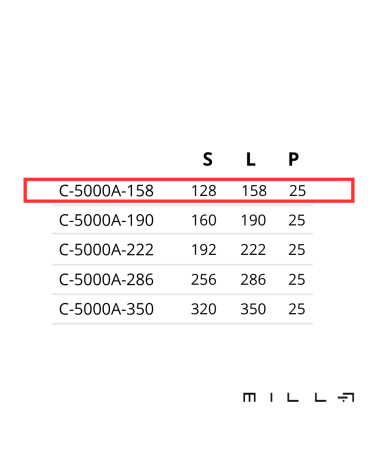 TERRA furniture handle with measurements