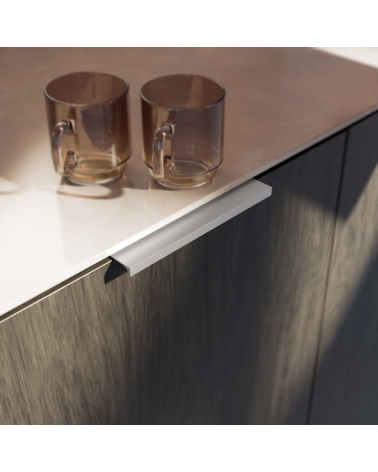 TERRA furniture handle designer handle fitted on a cabinet