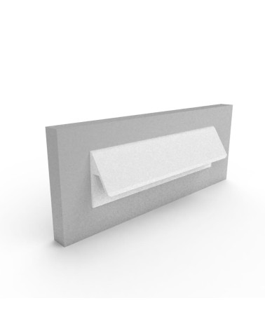 Gloss white furniture handle VERBA design handle fixed on a panel