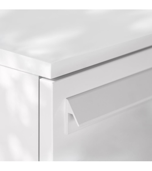 Gloss white furniture handle VERBA design handle