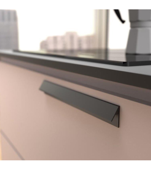 Black matt furniture handle VERBA design handle
