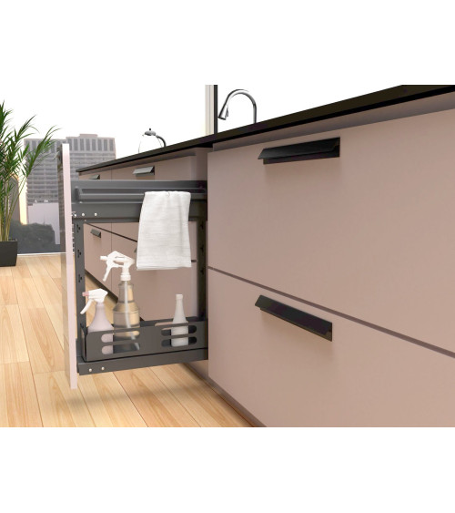 Black matt furniture handle VERBA design handle