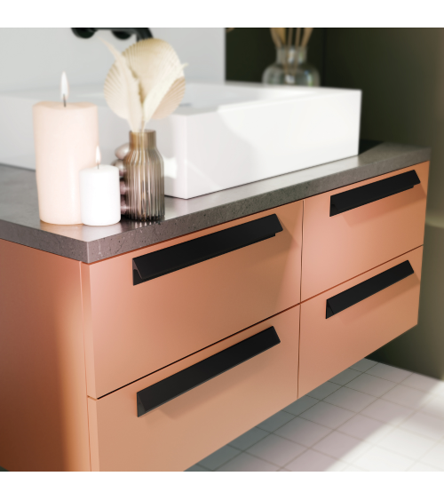 Black matt furniture handle VERBA design handle