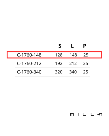 MAKAO furniture handle with measurements