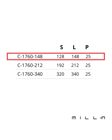 MAKAO furniture handle with measurements