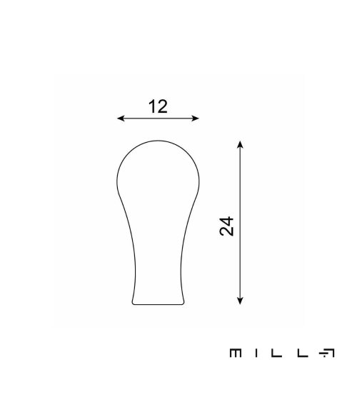 Natural anode MAKAO furniture handle designer handle