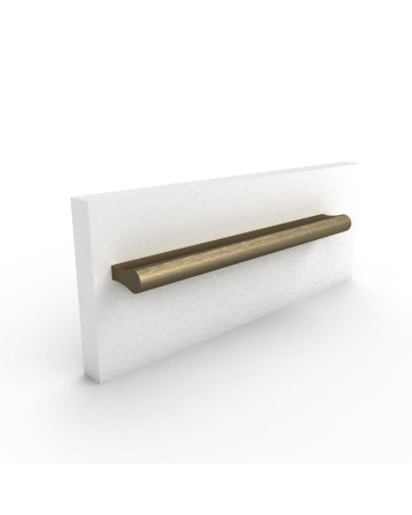 Brushed anode MAKAO furniture handle designer handle mounted on a panel