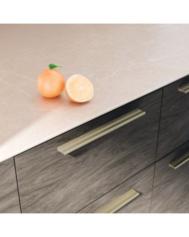 Brushed anode AVERE furniture handle designer handle fitted on furniture