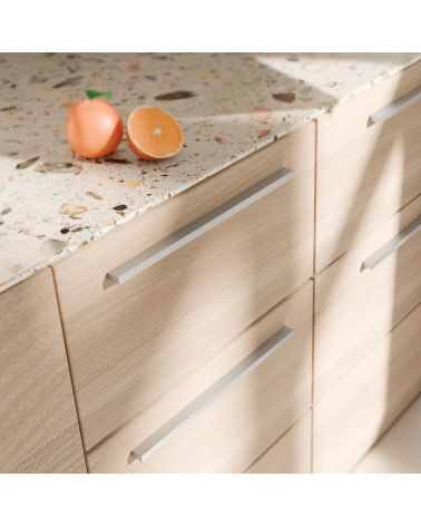 LATINO natural anode furniture handle designer handle mounted on a piece of furniture