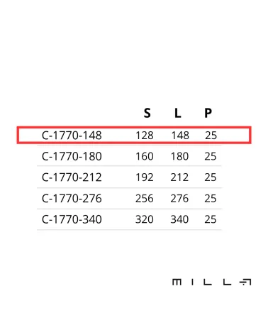 LATINO furniture handle with measurements