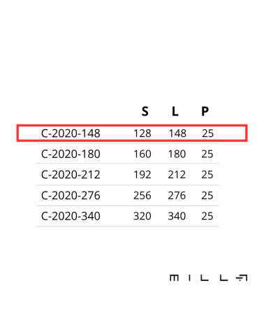 ESSEN furniture handle with measurements