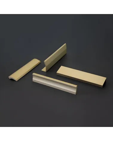 ESSEN furniture handle design handle arranged on a dark background