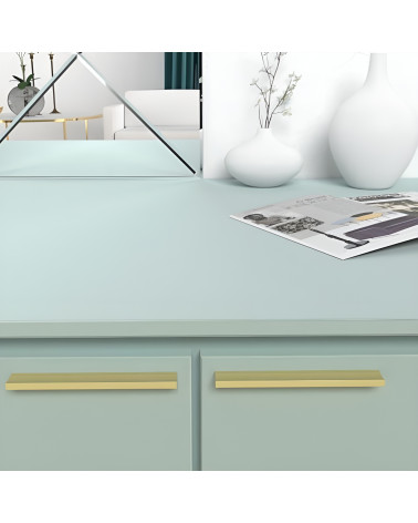 ESSEN gold anode furniture handle design handle mounted on a chest of drawers