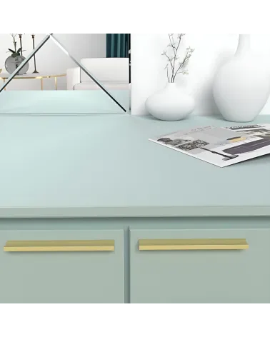 ESSEN gold anode furniture handle design handle mounted on a chest of drawers