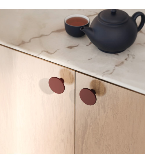 Burgundy ASTRO furniture knob designer handle