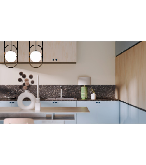 Navy blue ASTRO furniture knob design handle