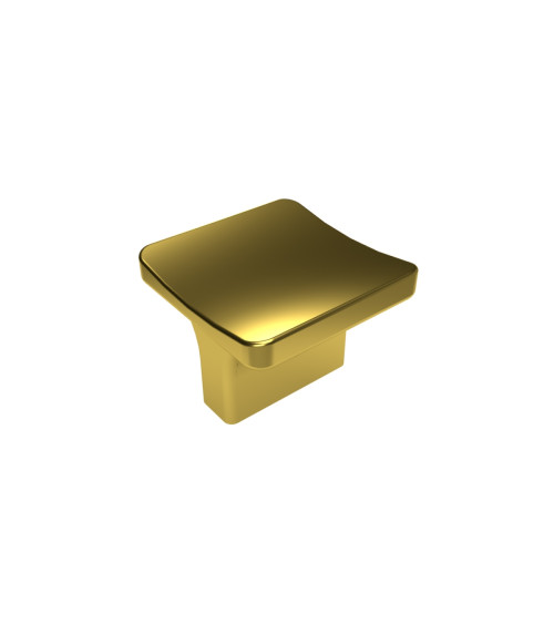 Polished brass SIENA furniture knob designer handle