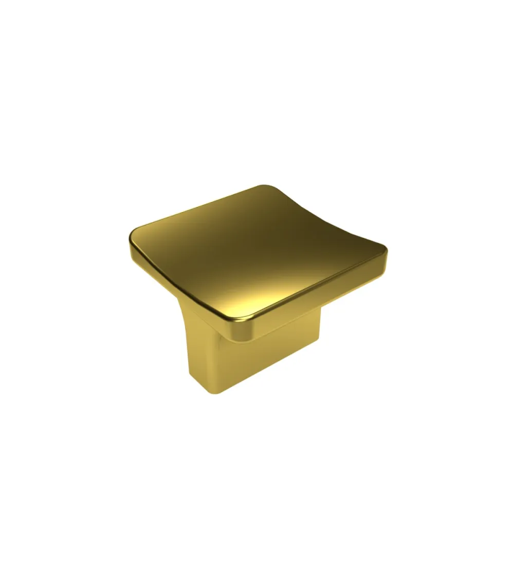 Polished brass SIENA furniture knob designer handle