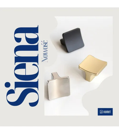 Polished brass SIENA furniture knob designer handle