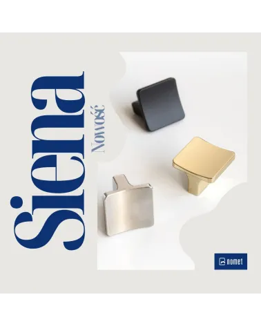 SIENA furniture knob designer handle displayed on a white surface