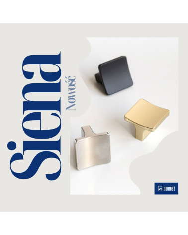 SIENA furniture knob designer handle presented on a white surface