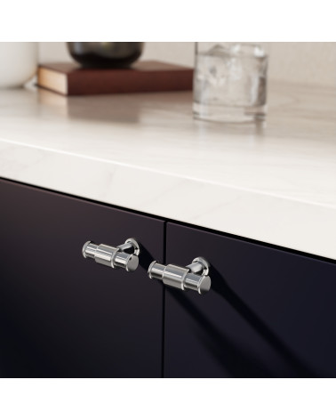 GALIUM polished chrome furniture knob designer handle mounted on furniture