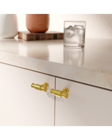 GALIUM polished gold furniture knob designer handle mounted on furniture