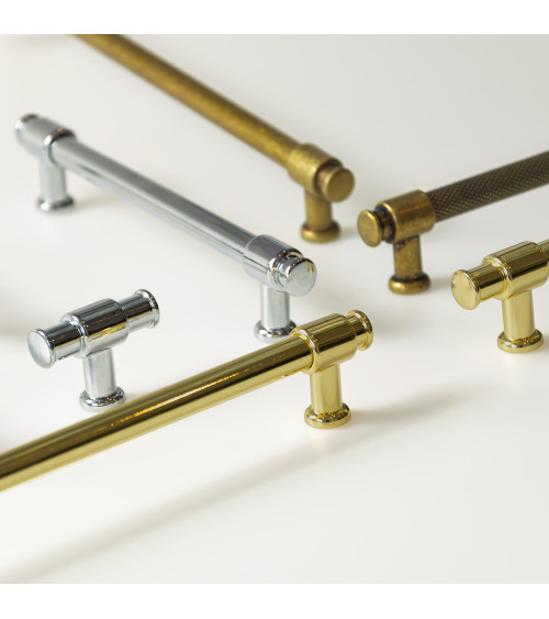 Polished gold GALIUM furniture knob designer handle