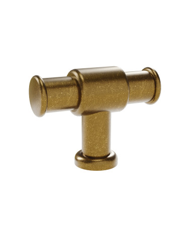 Patinated brass GALIUM furniture knob designer handle