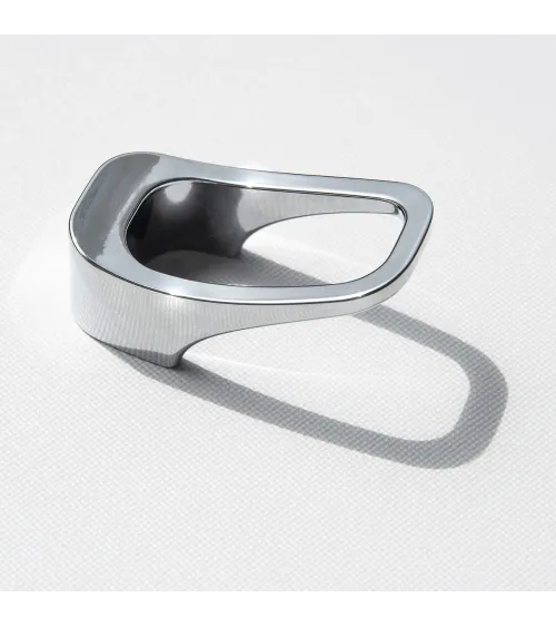 Polished chrome LAGO furniture knob designer handle