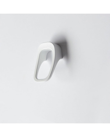 Ivory LAGO furniture knob designer handle placed on a white background