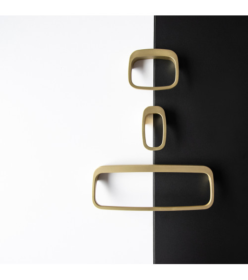 LAGO matt gold furniture knob designer handle