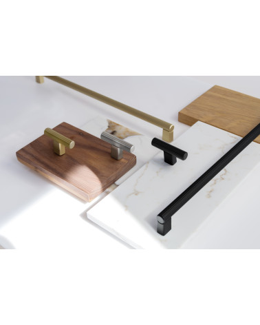 LARGO furniture knob design handle arranged on plates