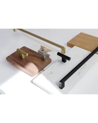 LARGO furniture knob designer handle arranged on plates