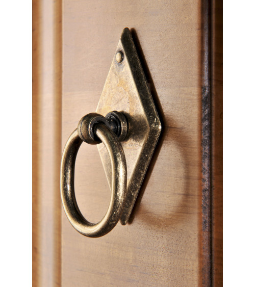 Patinated brass MARS furniture knob designer handle