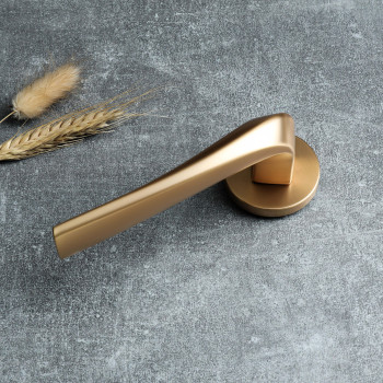 Matt gold door handle 