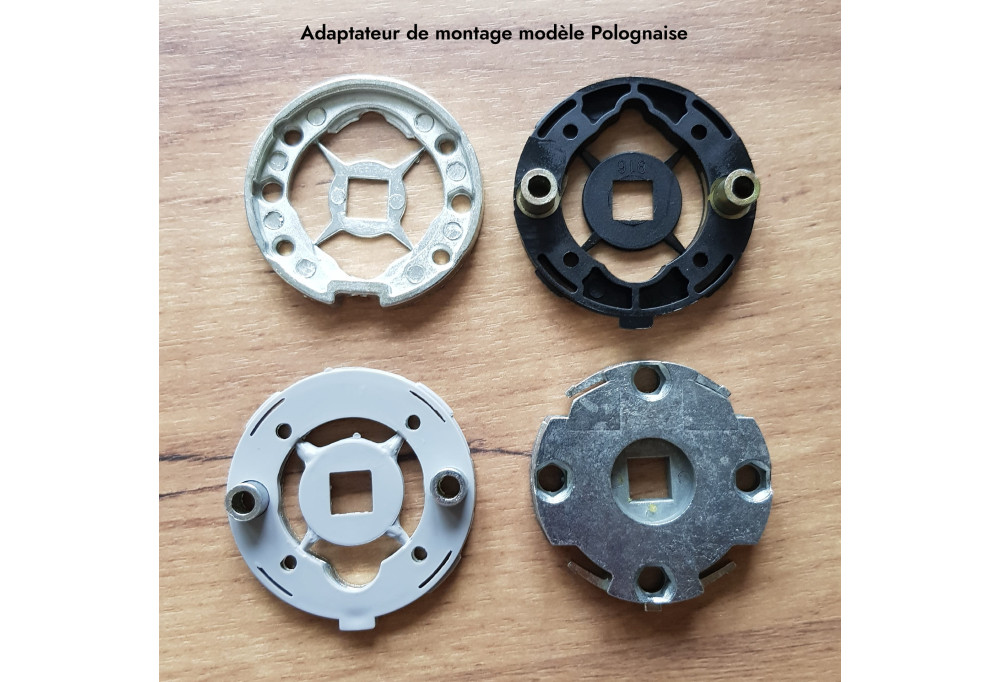 How to use through screws with door handle mounting adapters?