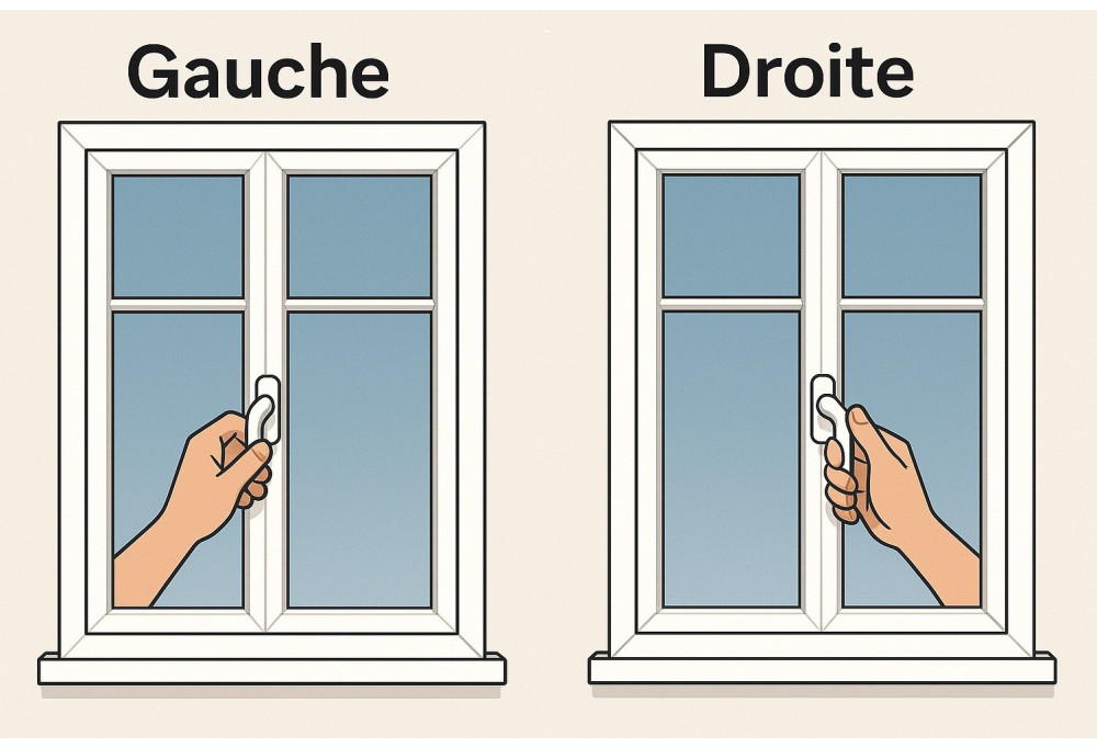 How to know if the window handle is left or right?